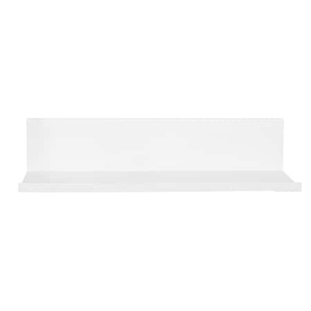 Hangman No-Stud Floating Shelf White Powder Coat; 12-In. L-12-W